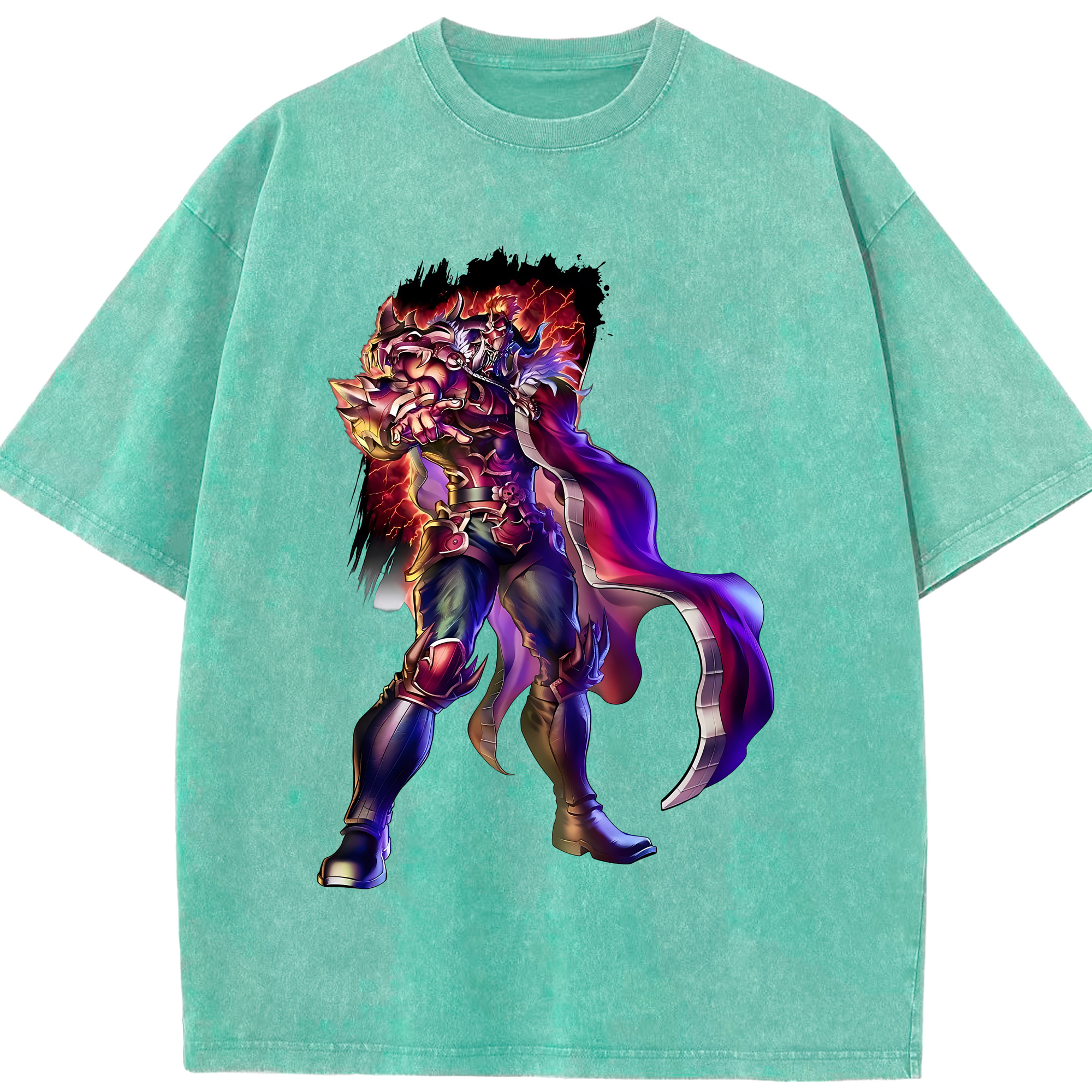 （画像用） 北斗の拳 Fist of the North Star 綿100% ヴィンテージ風 半袖Tシャツ（フロントプリント）